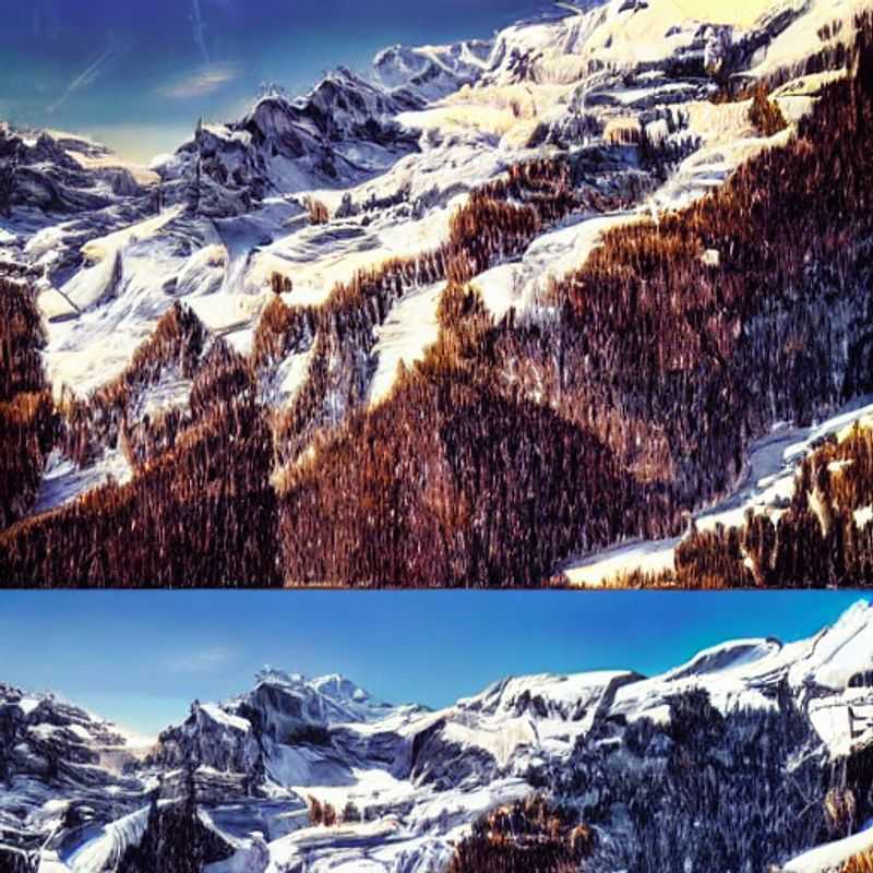 Dos personas admirando el paisaje alpino floreciente de la región de Jungfrau durante sus vacaciones de primavera en Suiza. ¡La aventura está en plena floración!