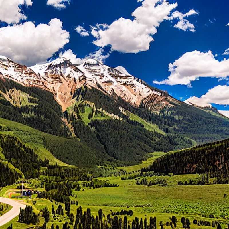 Casais aproveitando a vista deslumbrante das montanhas cobertas de neve de Telluride, Colorado, durante as férias de primavera - um paraíso para esquiadores e amantes da natureza!