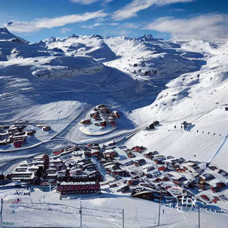 Parejas disfrutando del sol primaveral y la nieve en Val Thorens, Francia, durante sus vacaciones de Semana Santa. La alegría de los Alpes al alcance de tu mano.