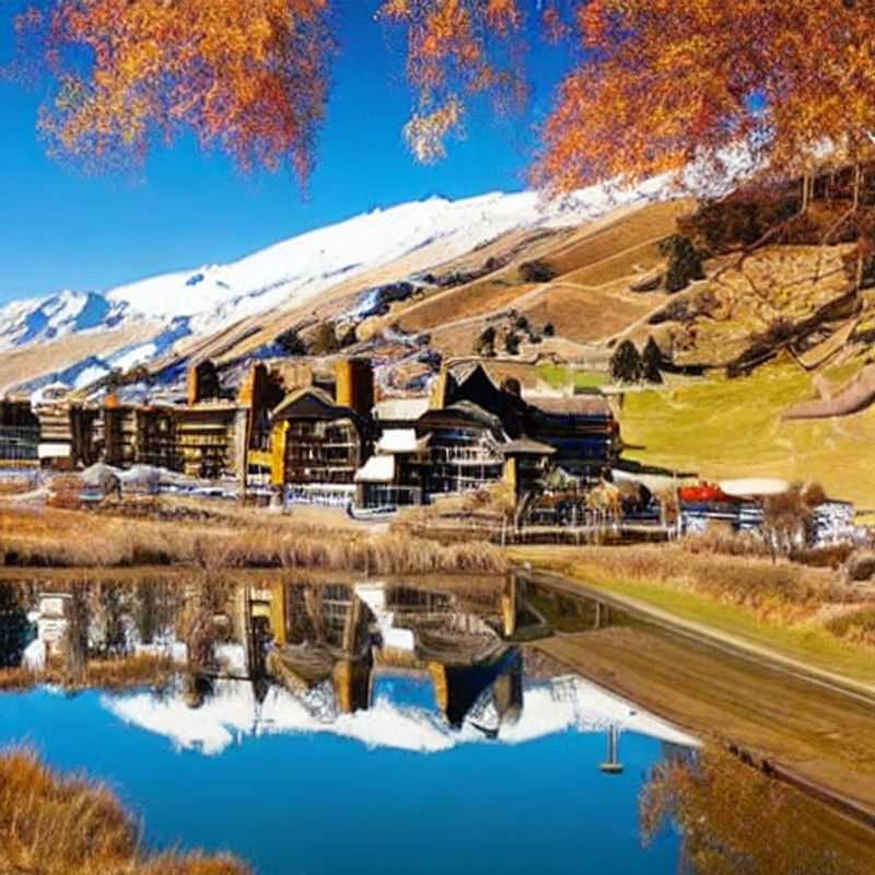 Casais aproveitando a neve cintilante e as paisagens deslumbrantes em Cardrona Alpine Resort, Nova Zelândia, durante as férias da primavera - um paraíso de aventura e beleza natural.