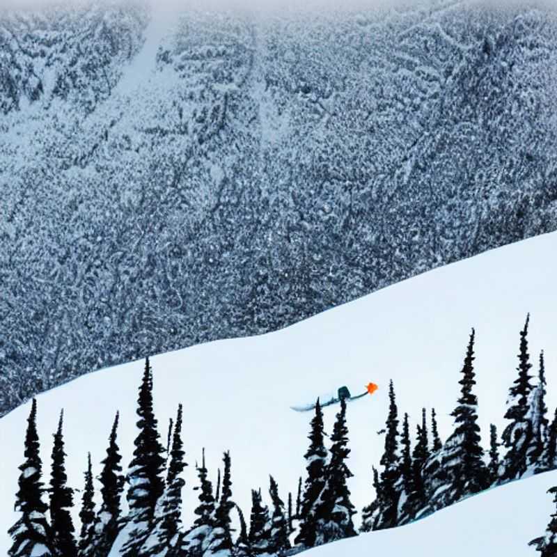 Dos personas esquiando con entusiasmo en las laderas nevadas de Whistler Blackcomb, Canadá, disfrutando al máximo de las vacaciones de primavera bajo el sol brillante.