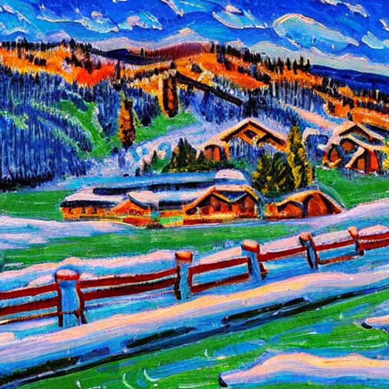 Des vacanciers profitant du soleil printanier à Steamboat Springs, Colorado, avec les montagnes enneigées en toile de fond, pendant leur semaine de relâche (Spring Break) bien méritée.