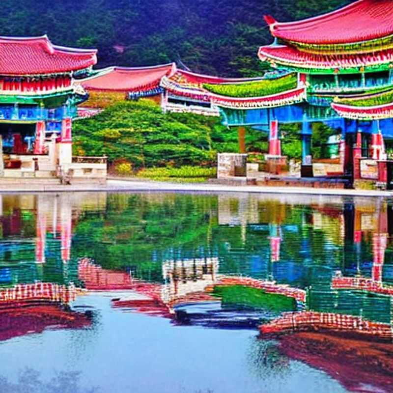 Spring break bliss! Skiers and snowboarders carving through the vibrant green slopes of Yongpyong, South Korea, a surprising and thrilling destination for your holiday escape.