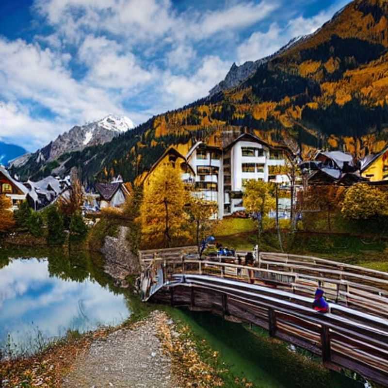 Quatre amis profitant des pistes enneigées et du splendide paysage de St. Anton am Arlberg, Autriche, lors des vacances de printemps.