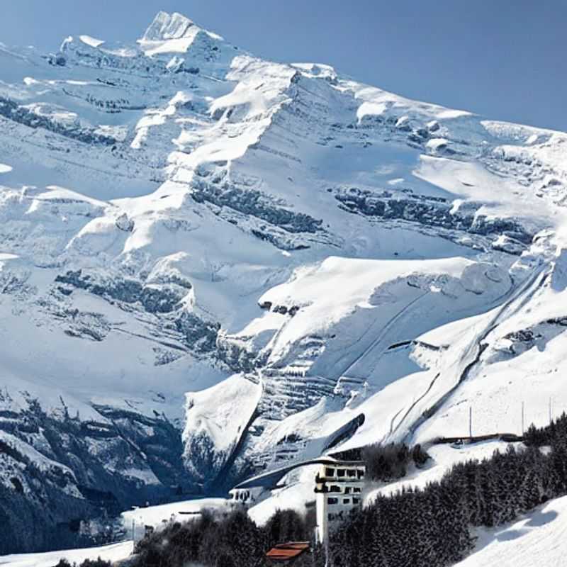 Basking in the Spring Sunshine: A stunning view of the Jungfrau Region, Switzerland, showcasing vibrant greenery and snow-capped peaks - a perfect playground for your spring break adventure! What wonders await you amongst these legendary mountains?