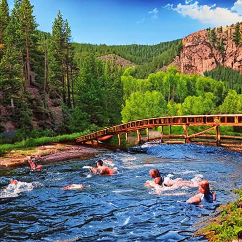 Pareja disfrutando del sol primaveral en Beaver Creek, EE. UU., con las montañas cubiertas de nieve como telón de fondo perfecto para sus vacaciones de Semana Santa.