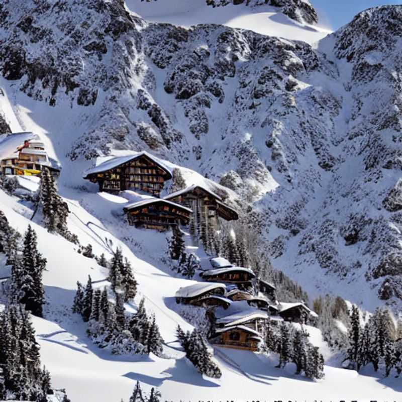 Des skieurs dévalant les pentes ensoleillées de Lech Zürs am Arlberg, Autriche, profitant pleinement des joies du ski printanier pendant les vacances de printemps. (Skiers carving down the sun-drenched slopes of Lech Zürs am Arlberg, Austria, fully enjoying the joys of spring skiing during spring break.)