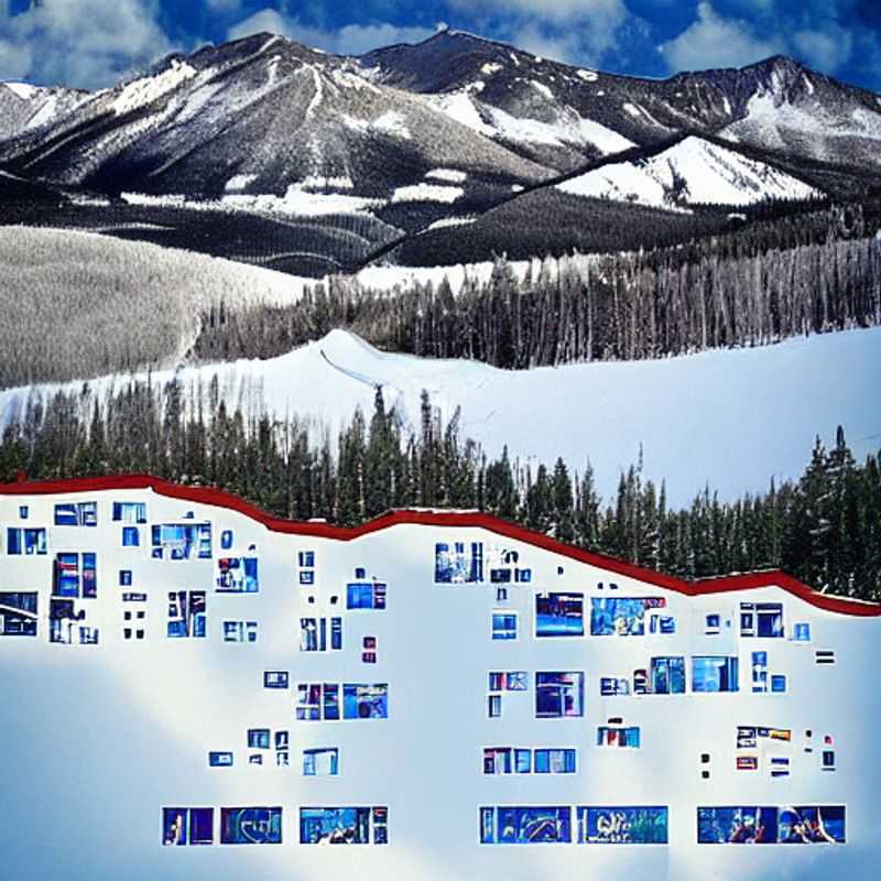 Два человека покоряют склоны Big Sky Resort под весенним солнцем – идеальный способ провести весенние каникулы в горах США. (Dva cheloveka pokoryayut склоны Big Sky Resort pod vesennim solntsem – ideal'nyy sposob provesti vesenniye kanikuly v gorakh SShA.)