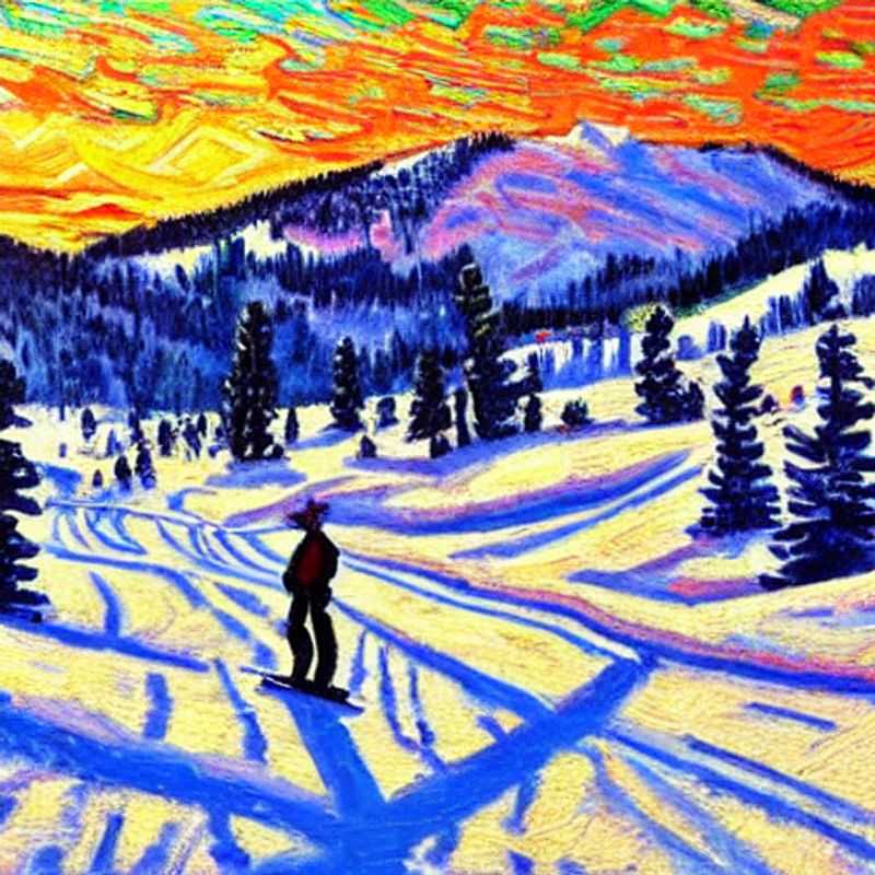 Spring break bliss in Northstar California: skiers and snowboarders carving down the slopes under the warm spring sun, showcasing the resort's vibrant energy and stunning Sierra Nevada views.