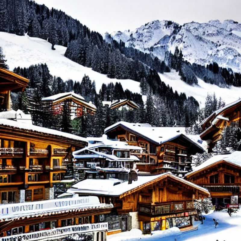 Casais brindando com champanhe sob o sol da primavera em Courchevel, França, aproveitando a neve derretida e a atmosfera vibrante durante as férias da primavera.