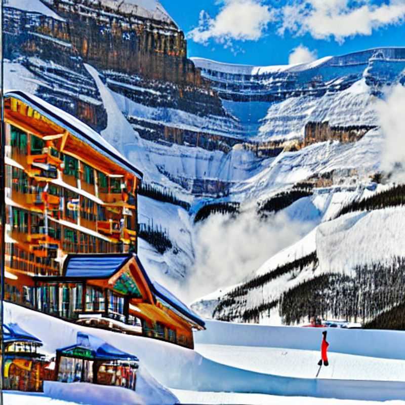 Conquering the slopes of Lake Louise Ski Resort under the bright spring sun: Prime spring break action in the Canadian Rockies!