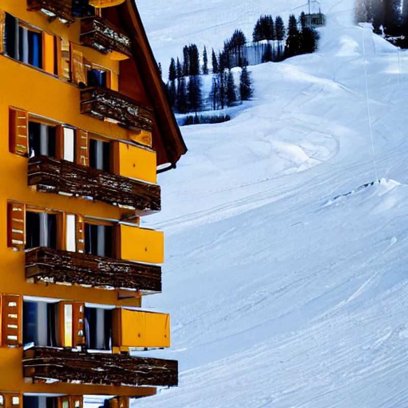 Casais aproveitando o sol da primavera em Laax, Suíça, com montanhas cobertas de neve ao fundo - o playground perfeito para uma escapada de spring break inesquecível!