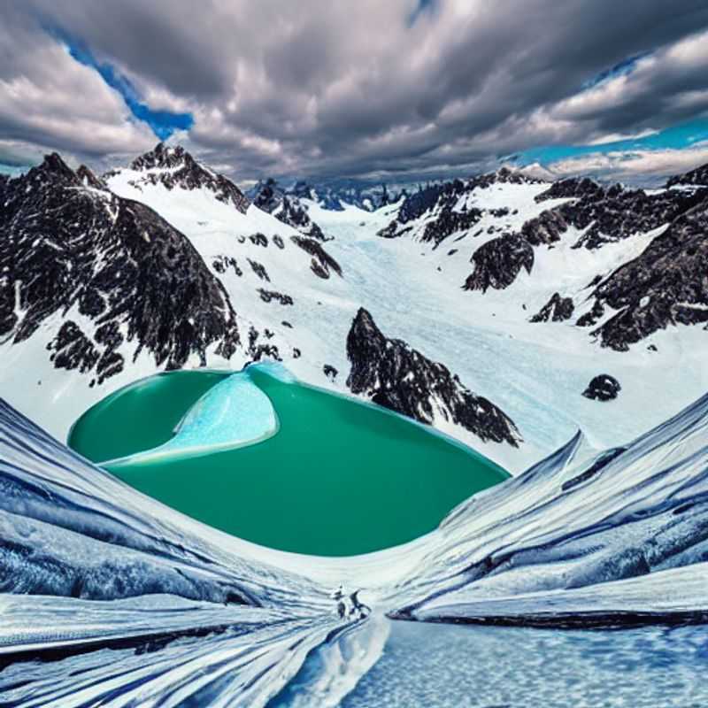 Spring Break bliss! A panoramic view of Pitztal Glacier, Austria, showcasing its majestic peaks and pristine slopes - a playground for snow lovers seeking adventure during their break.