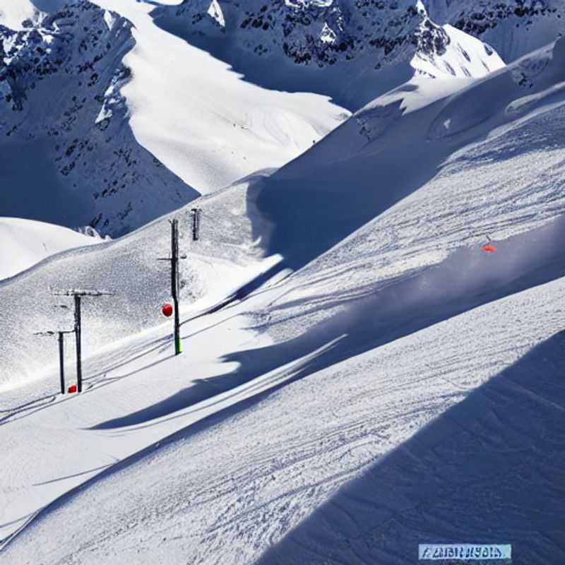 Casal aproveitando o sol da primavera e as montanhas ainda cobertas de neve em Lech Zürs am Arlberg, Áustria, durante as férias da primavera: a combinação perfeita de esqui e relaxamento! (Couple enjoying the spring sunshine and still snow-capped mountains in Lech Zürs am Arlberg, Austria, during spring break: the perfect combination of skiing and relaxation!)