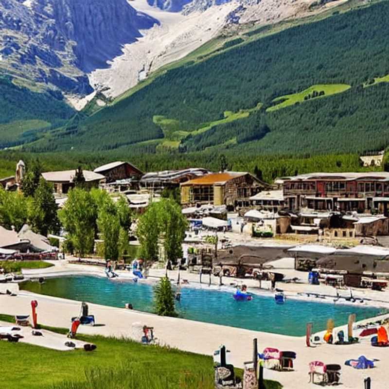 Casais desfrutando do sol da primavera e das montanhas cobertas de neve em Serre Chevalier, França, durante as férias da primavera, um paraíso de aventura e relaxamento.