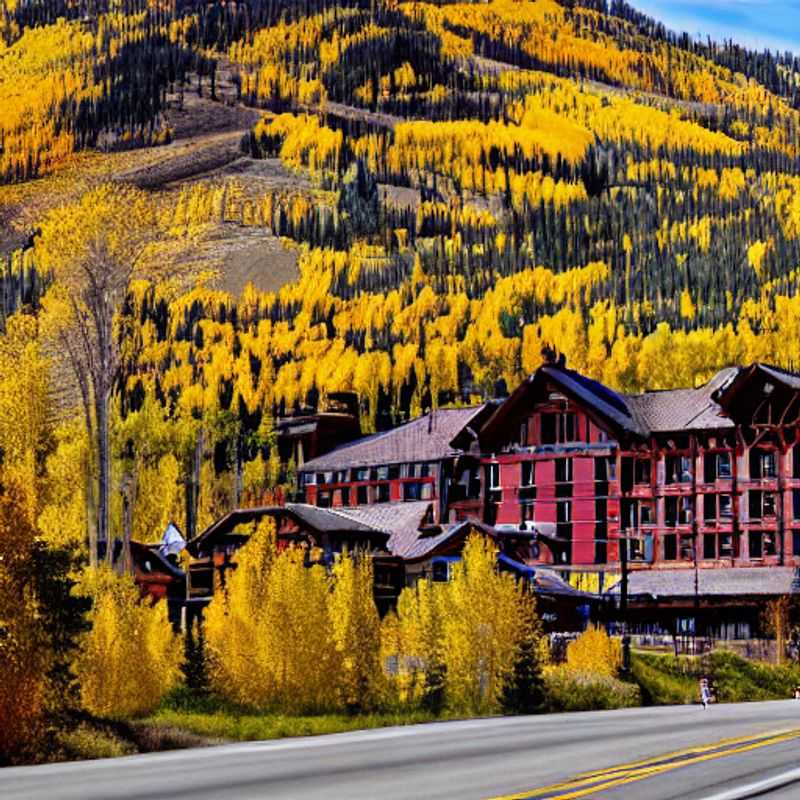 Deux personnes faisant du ski sur les magnifiques montagnes enneigées de Telluride, USA, lors des vacances de printemps.