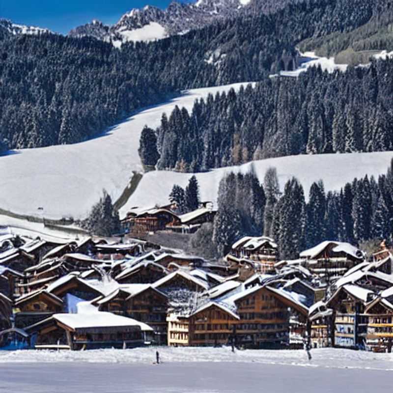 Casais brindando com champanhe em Courchevel, França, sob o sol da primavera, aproveitando o charme alpino e as aventuras nas montanhas durante suas férias de primavera.
