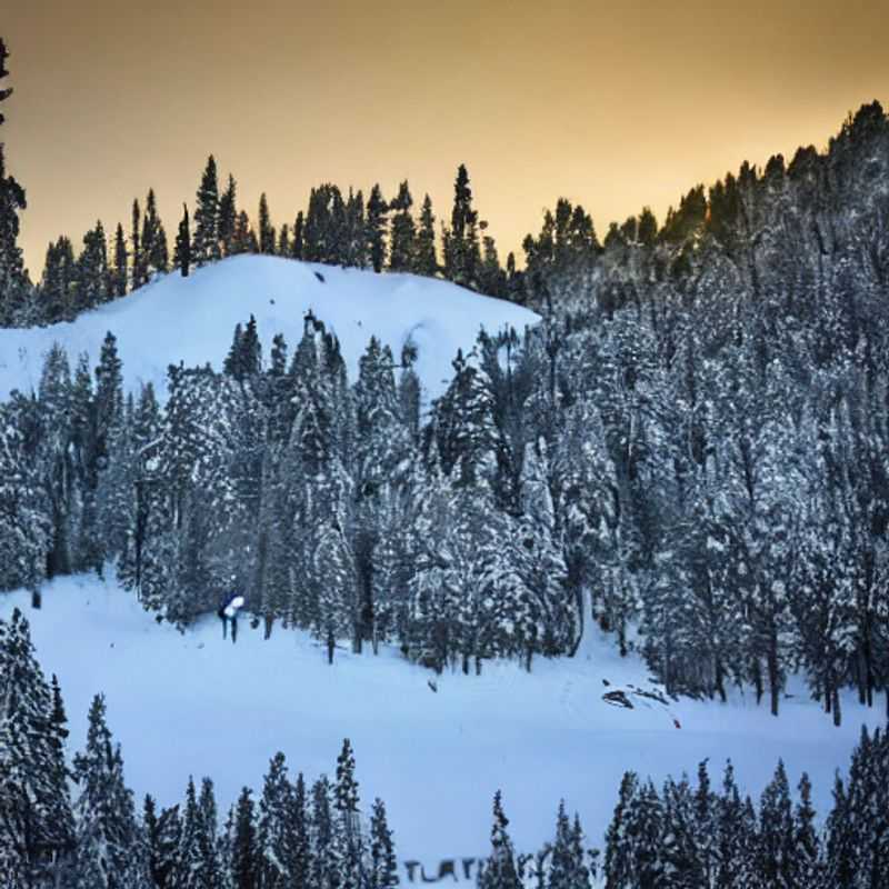 Casais aproveitando o sol da primavera e as montanhas cobertas de neve em Squaw Valley, EUA, durante as férias de primavera, um paraíso para esquiadores e amantes da natureza.