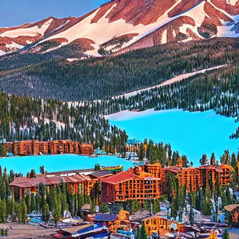 Duas crianças rindo enquanto descem a montanha em Copper Mountain, EUA, durante as férias da primavera, aproveitando a neve fofa e o sol brilhante.