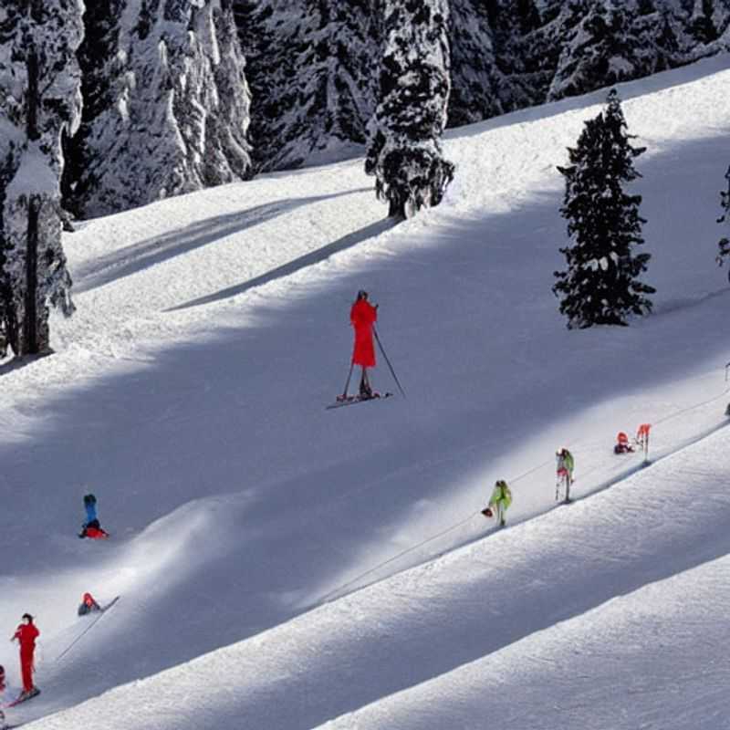 Casais aproveitando a vista deslumbrante das Dolomitas cobertas de neve em Madonna di Campiglio, Itália, durante as férias da primavera. Um paraíso alpino esperando para ser explorado!