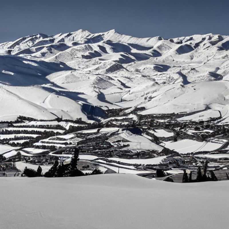 Casais aproveitando a neve cintilante e as paisagens deslumbrantes em Cardrona Alpine Resort, Nova Zelândia, durante as férias da primavera - um paraíso de aventura e beleza natural.