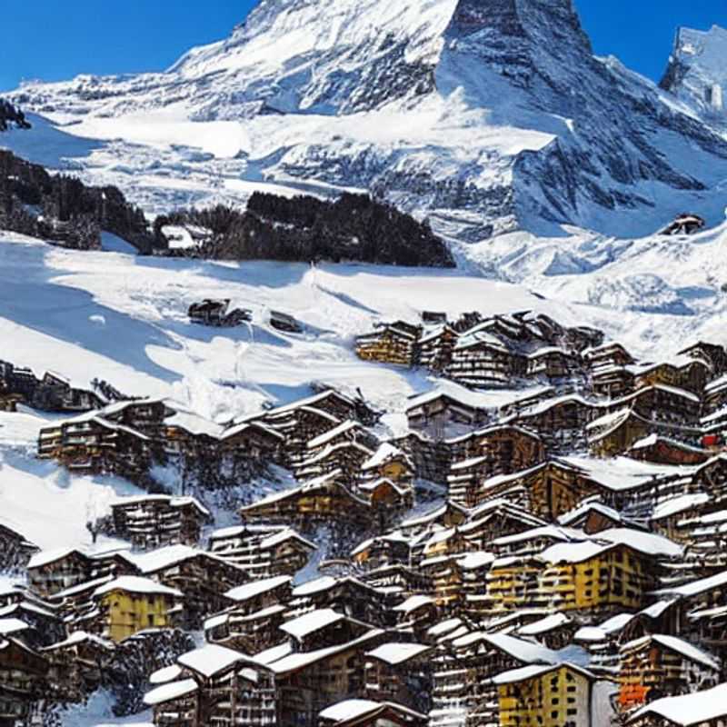 Deux skieurs admirant le Cervin majestueux sous le soleil printanier de Zermatt, Suisse, profitant pleinement des vacances de printemps.