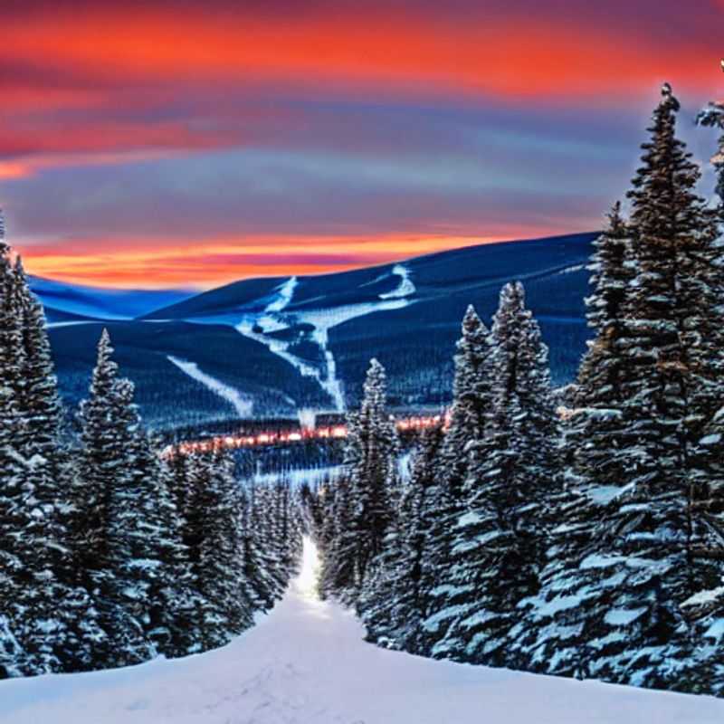 Deux amis profitant du soleil printanier sur les pistes enneigées de Vail Mountain Resort, USA, une escapade idéale pendant les vacances de printemps.