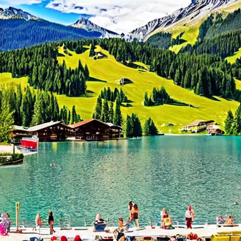 Casais explorando as trilhas floridas de Lenzerheide, Suíça, em uma aventura inesquecível durante o recesso da primavera - prepare-se para paisagens de tirar o fôlego e memórias que durarão para sempre! (Couples exploring the flowery trails of Lenzerheide, Switzerland, on an unforgettable spring break adventure - get ready for breathtaking landscapes and memories that will last forever!)