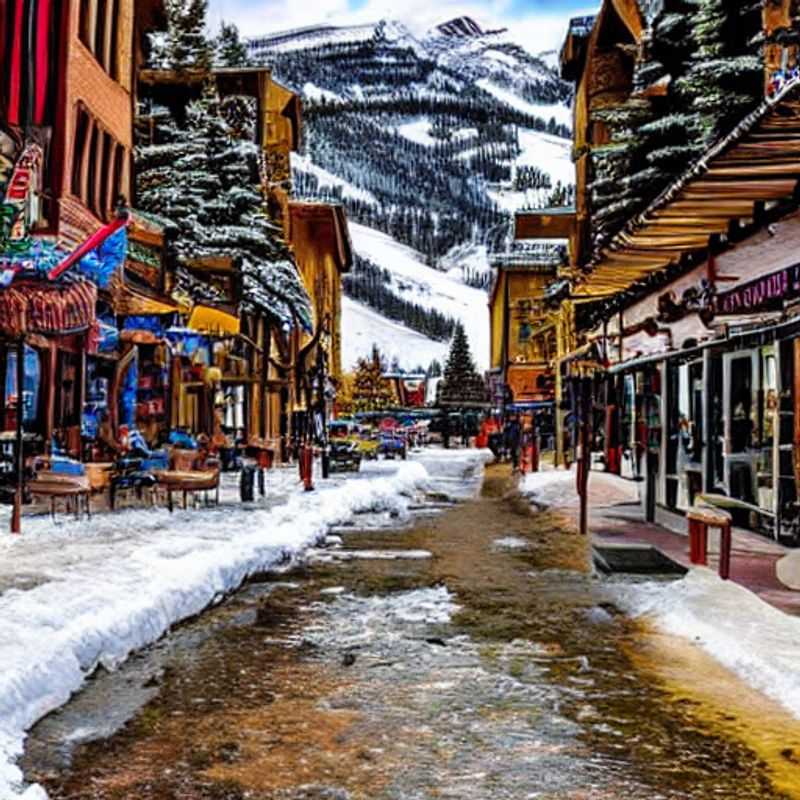 Dos aventureros contemplan las montañas nevadas de Telluride bajo el sol primaveral, planeando su emocionante escapada de Spring Break en medio de este paraíso alpino.