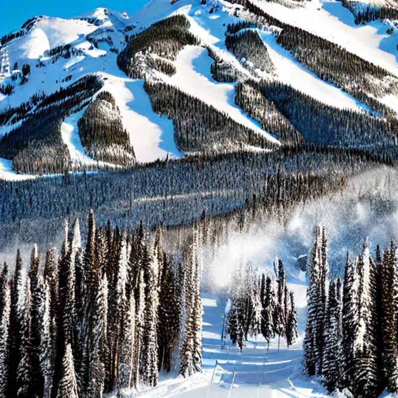 Famílias se divertindo na neve fresca e no sol da primavera em Fernie Alpine Resort, um paraíso para as férias de primavera no Canadá.