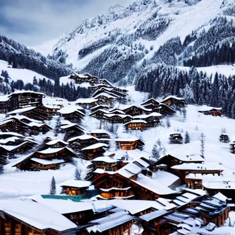 Casais brindando com vinho suíço enquanto apreciam as vistas deslumbrantes das montanhas cobertas de neve de Verbier, Suíça, durante o spring break. Aventura e romance se encontram nos Alpes!
