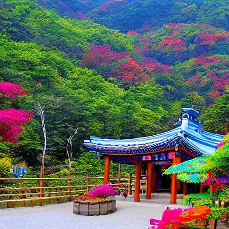Spring break adventures await! A vibrant view of Yongpyong, South Korea, showcasing the blooming landscapes and suggesting outdoor fun for families and friends this spring break season.