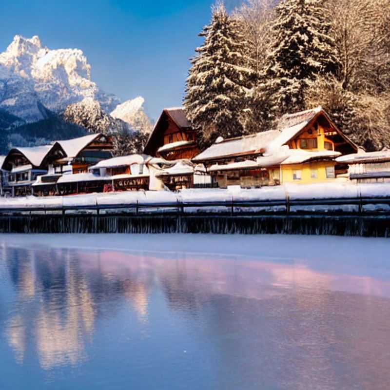 Deux couples profitant de la vue imprenable sur les Alpes bavaroises depuis Garmisch-Partenkirchen, Allemagne, lors de leur séjour de printemps.