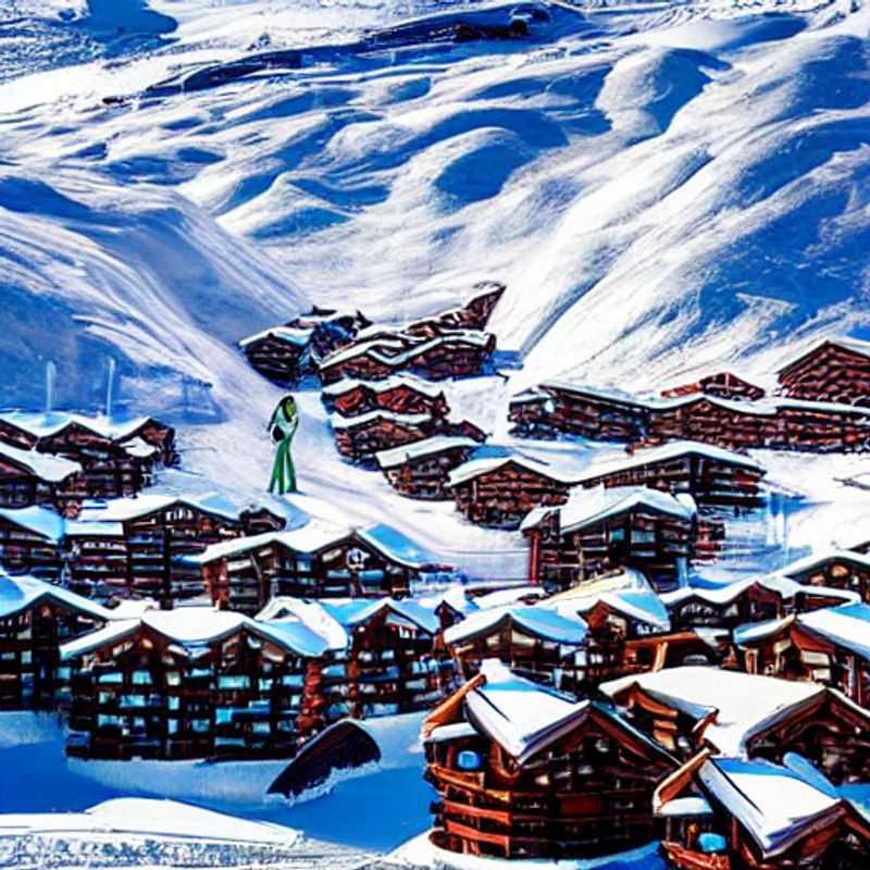 Parejas disfrutando del sol primaveral y las pistas nevadas en Val Thorens, Francia, durante sus vacaciones de primavera llenas de aventura.