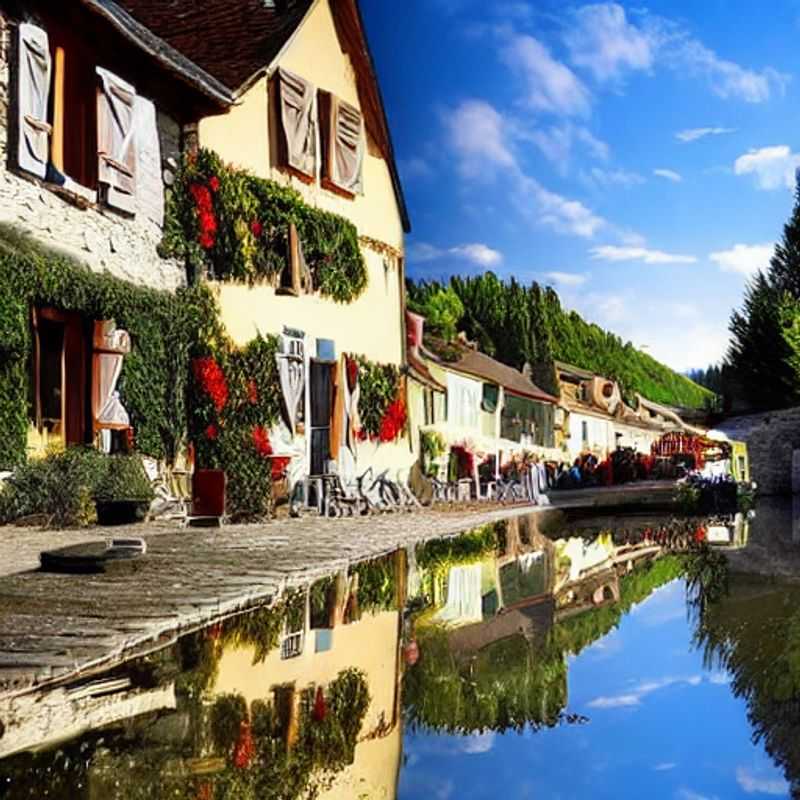 Dois amigos apreciando a vista deslumbrante das montanhas de Les Menuires, França, durante as férias de primavera. O destino perfeito para atividades emocionantes e relaxantes sob o sol da estação.