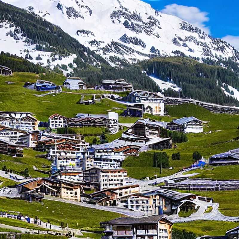 Des vacanciers profitant du soleil printanier sur les pistes immaculées des Arcs, France, lors d'un séjour inoubliable pendant les vacances de printemps.