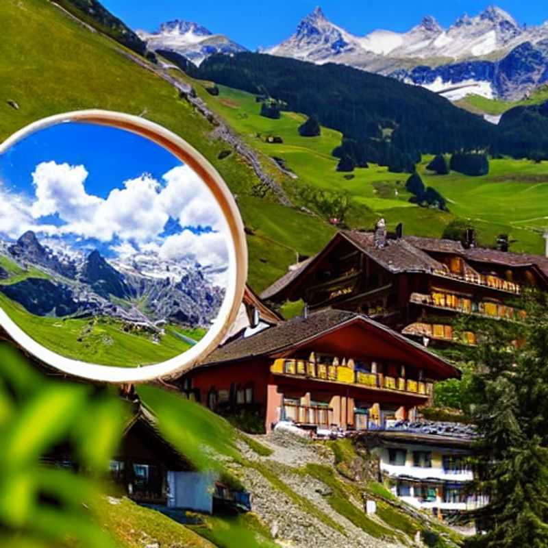 Visão deslumbrante de Corvatsch, Suíça, em plena primavera, com neve reluzente e pistas perfeitas convidando para a diversão nas montanhas durante as férias da primavera.