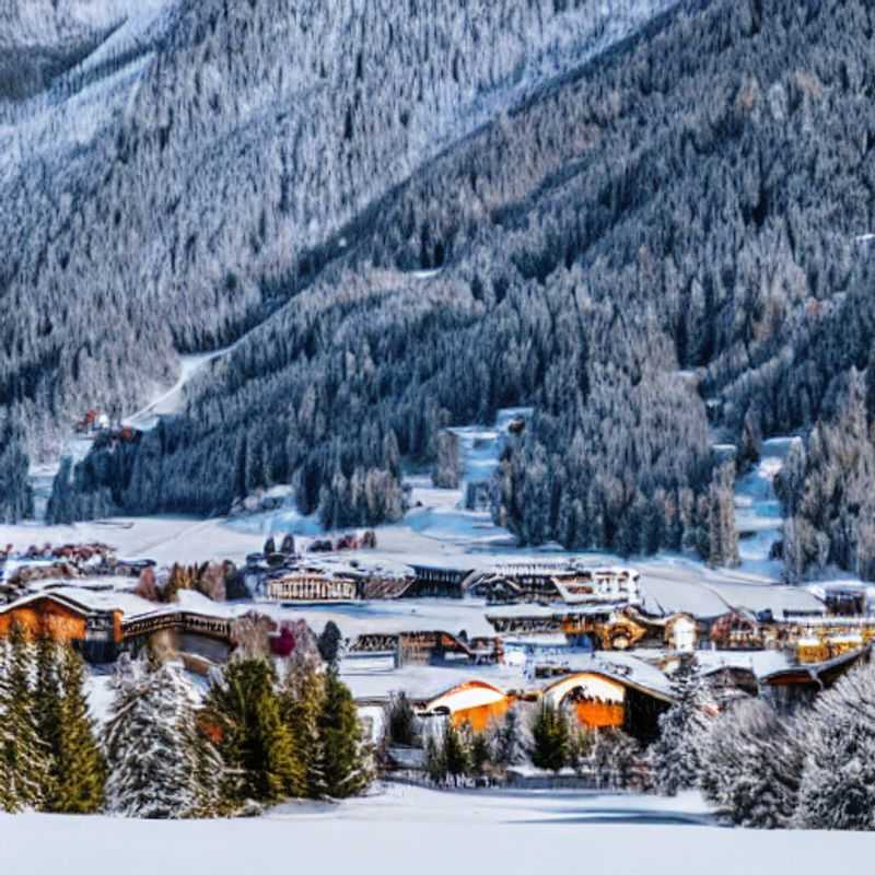 Spring skiing bliss in Axamer Lizum! Capture the perfect alpine getaway with a panoramic view of the sun-drenched slopes and blooming meadows, showcasing the best of Austrian spring break adventures.
