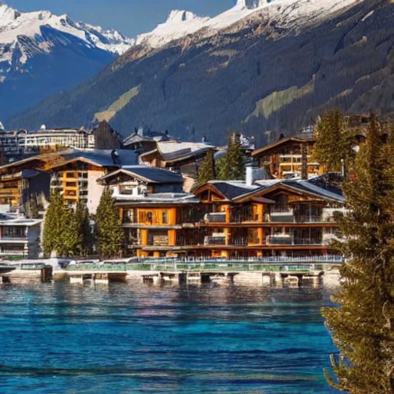 Casais curtindo o sol da primavera nas montanhas nevadas de Crans-Montana, Suíça, em uma pausa revigorante. (Couples enjoying the spring sunshine on the snowy mountains of Crans-Montana, Switzerland, on a refreshing break.)