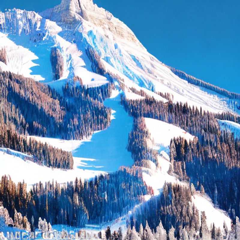 Spring Break Bliss: Skiers carving down the slopes of Crystal Mountain, Washington, basking in the sunshine and fresh powder.
