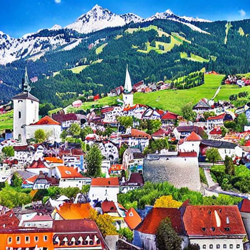 Lush green meadows and snow-capped Stubai Alps embrace Fulpmes, Austria, a springtime paradise perfect for exploring during spring break.