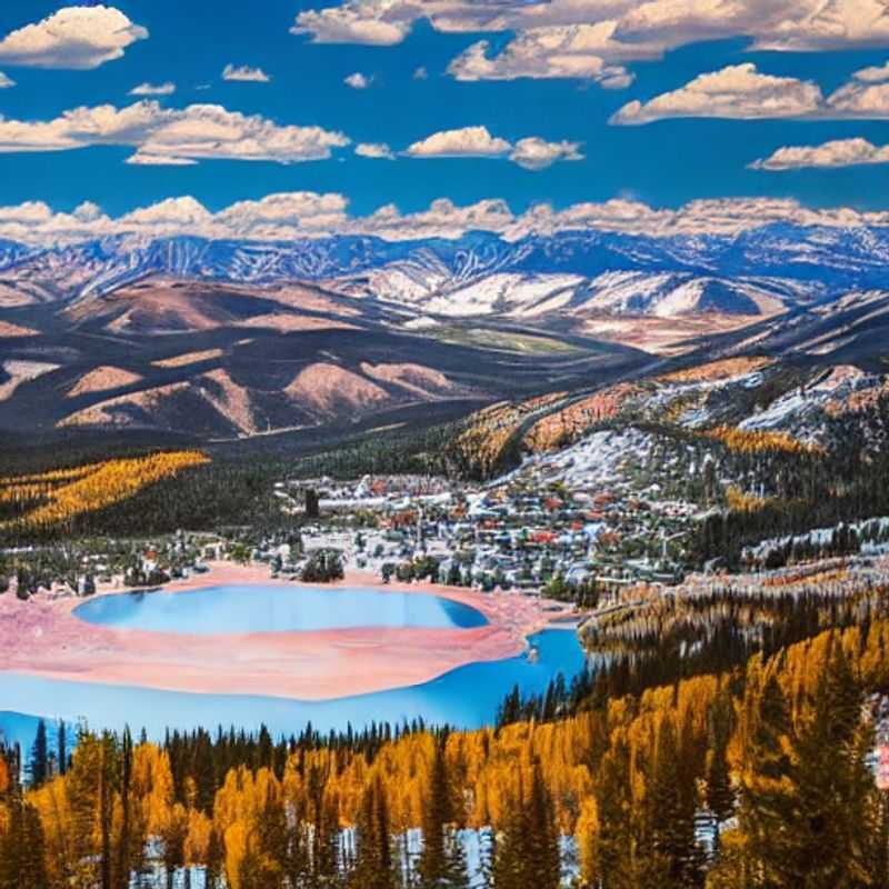 Casal aproveitando o sol da primavera e a neve fresca em Copper Mountain, EUA, durante as férias da primavera. #CopperMountain #FeriasDaPrimavera #Neve #Montanha