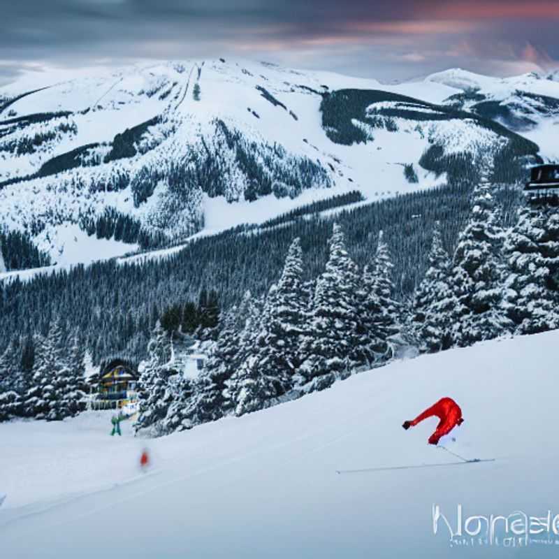 Des skieurs dévalant les pentes printanières ensoleillées de Whistler Blackcomb, Canada - l'endroit idéal pour une relâche du printemps inoubliable !