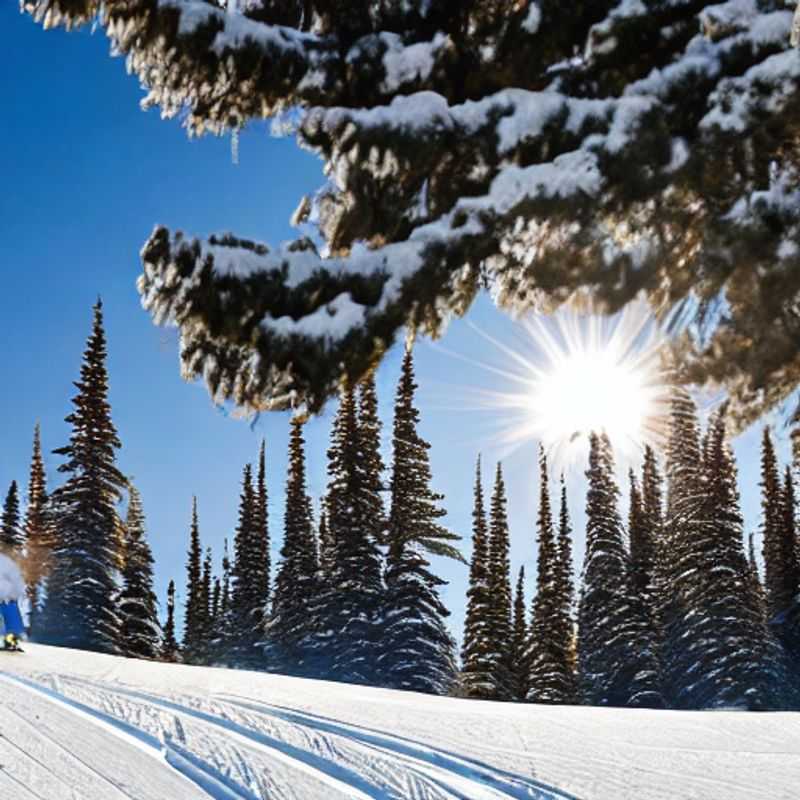 Dois amigos explorando as montanhas nevadas de Sunshine Village, Canadá, durante as férias de primavera.