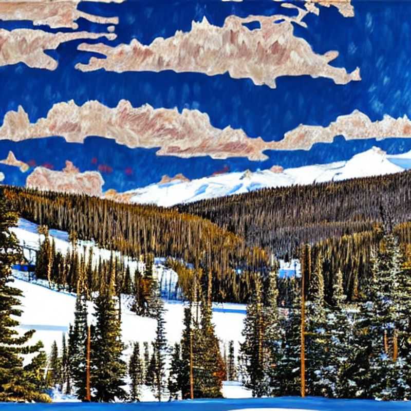 Deux skieurs dévalent les pentes ensoleillées de Vail Mountain Resort, profitant du ciel bleu et des conditions parfaites lors de leur escapade de vacances de printemps.