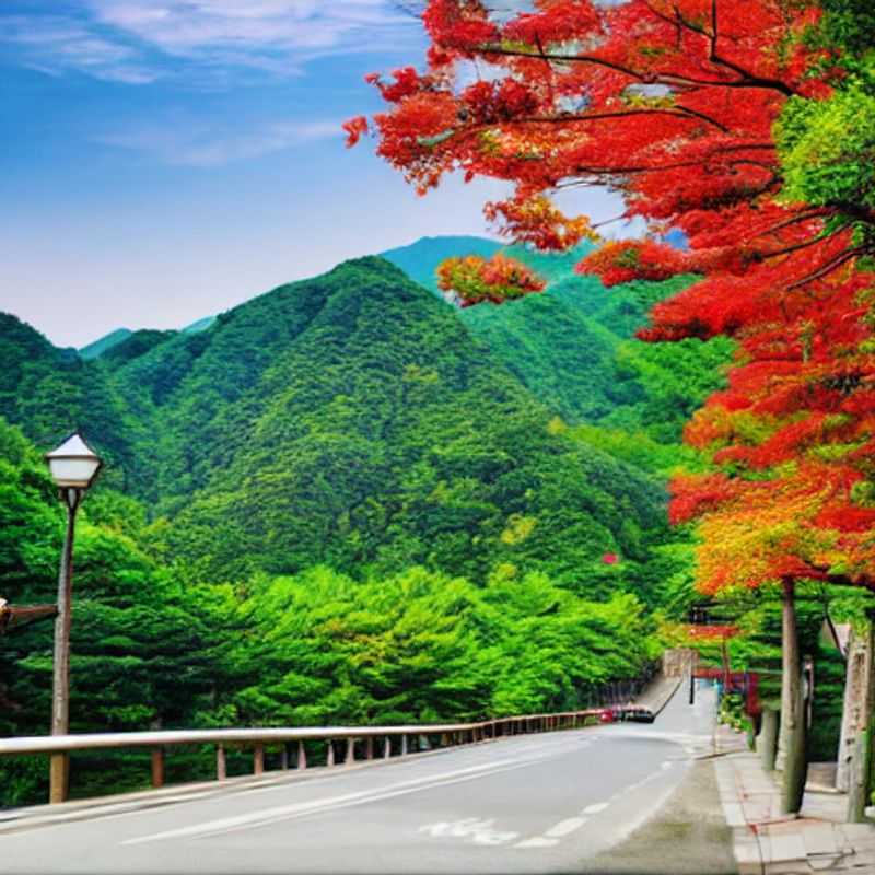 Lush green slopes of Yongpyong in spring, a vibrant contrast to the ski resort's winter persona, offering hiking and scenic beauty during spring break in South Korea.