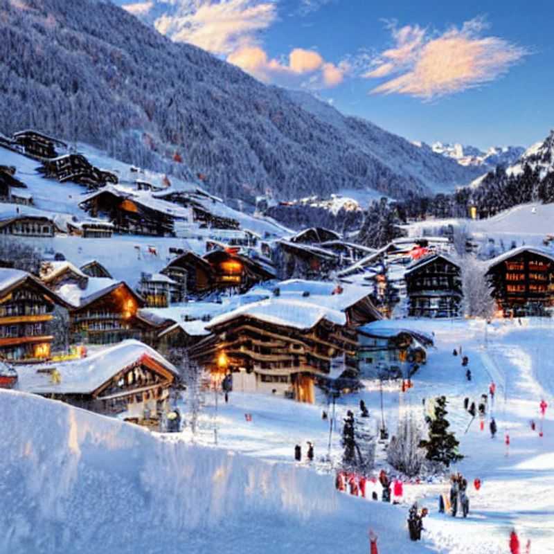 Casais brindando com chocolate quente com vista para os picos alpinos cobertos de neve em Verbier, Suíça, aproveitando ao máximo as atividades de primavera durante as férias.