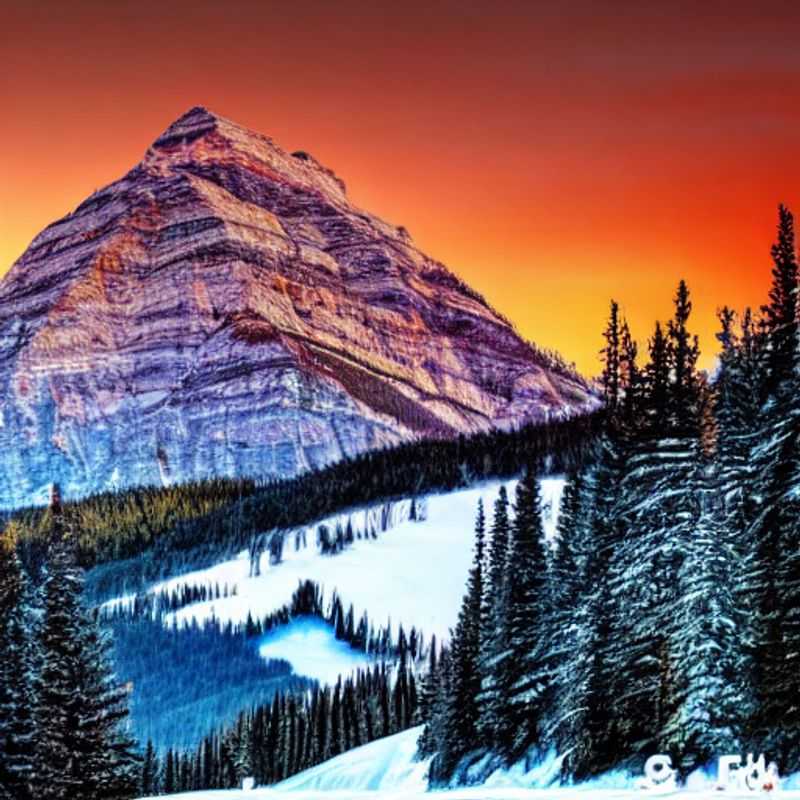 Dois amigos apreciando as vistas deslumbrantes da montanha de Mt. Norquay, Canadá, durante as férias da primavera.