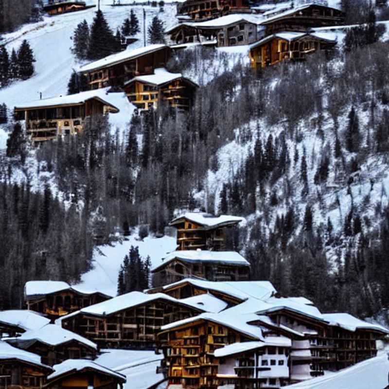 Vue imprenable sur les sommets enneigés de Val d'Isère, baignés par le soleil printanier, promesse d'aventures inoubliables pendant les vacances.