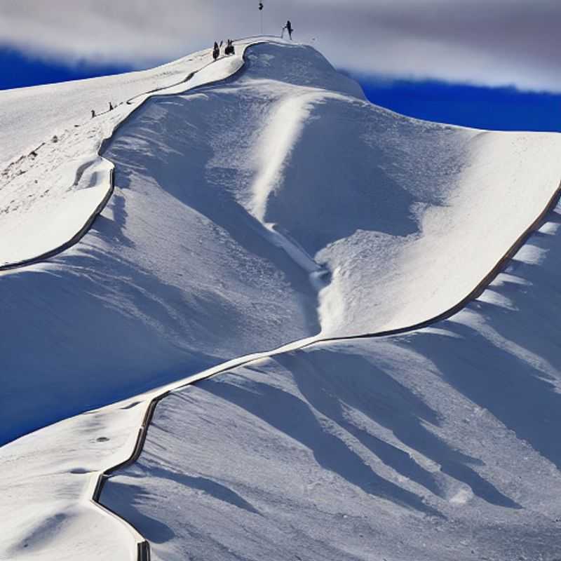 Dois amigos esquiando nas encostas ensolaradas de Mt. Hotham, Austrália, durante as férias de primavera.